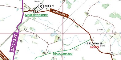 Utrudnienia w ruchu w Zielonce, gmina Sośno – czasowe z-32328