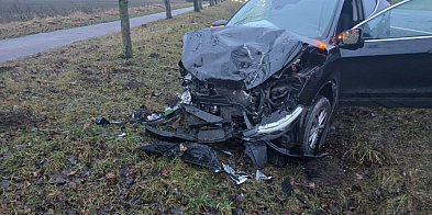 Wypadek na DK-22 za Człuchowem w kierunku Jaromierza-32349