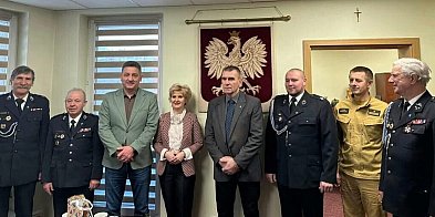 Uroczyste spotkanie w Komendzie PSP w Nakle nad Notecią