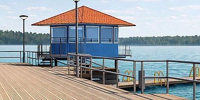 Będzie remont pomostu na plaży w Człuchowie