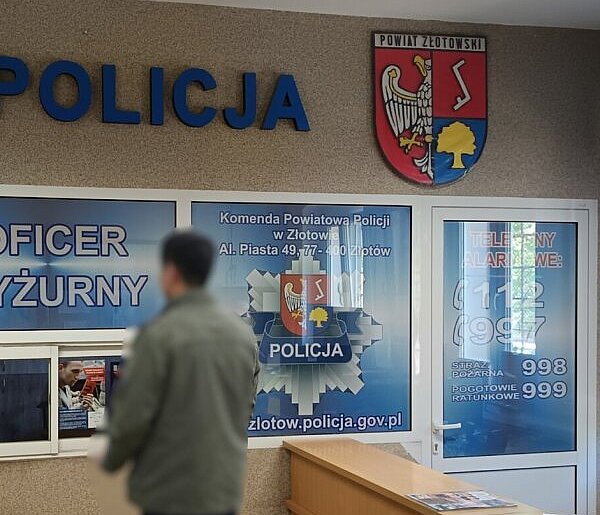 Kuriozalne zatrzymanie w Złotowie. Przyszedł na dozór z narkotykami, prosto z kome