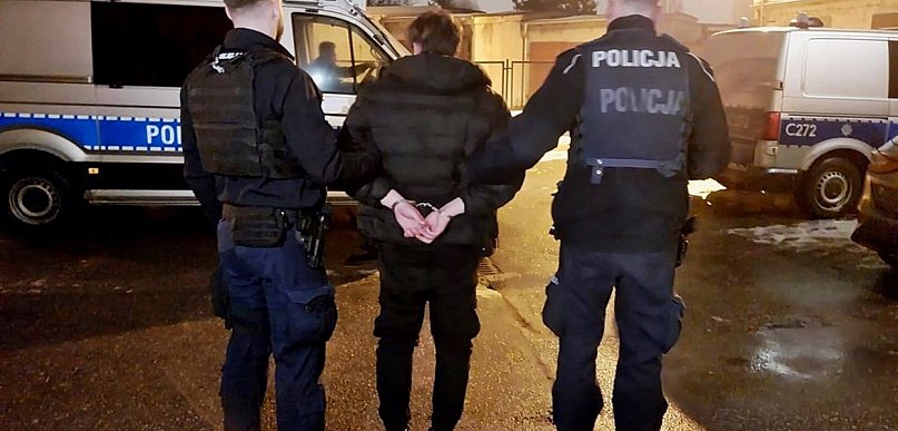 Zatrzymanie agresywnego 31-latka w Bydgoszczy