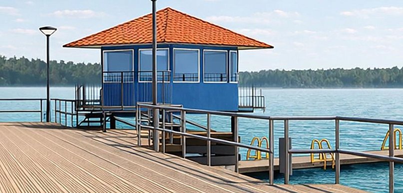 Będzie remont pomostu na plaży w Człuchowie