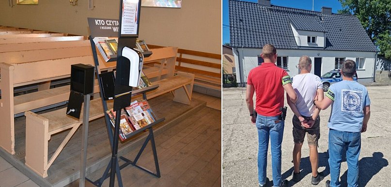 Włamał się do kościelnej skarbony w Lipce. Został zatrzymany w Słupsku