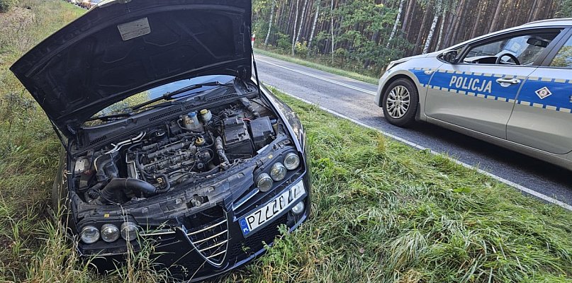 Krajenka - Piła: 20-latek zjechał do przydrożnego rowu. Był pod wpływem alkoholu - 30117