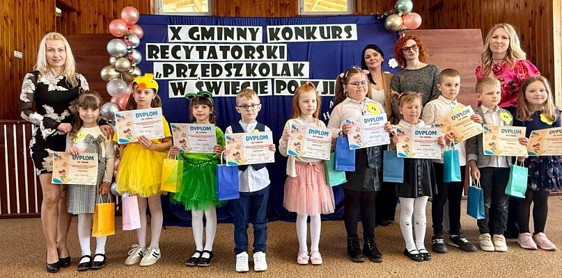 Gmina Wyrzysk: X Gminny Konkurs Recytatorski - Przedszkolak w świecie poezji