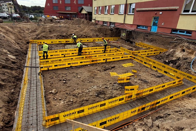 Trwa rozbudowa Szkoły Podstawowej w Okonku - zobacz postęp prac