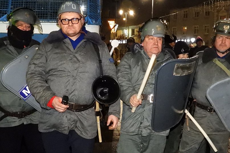 Inscenizacja w rocznicę stanu wojennego w Sępólnie Krajeńskim