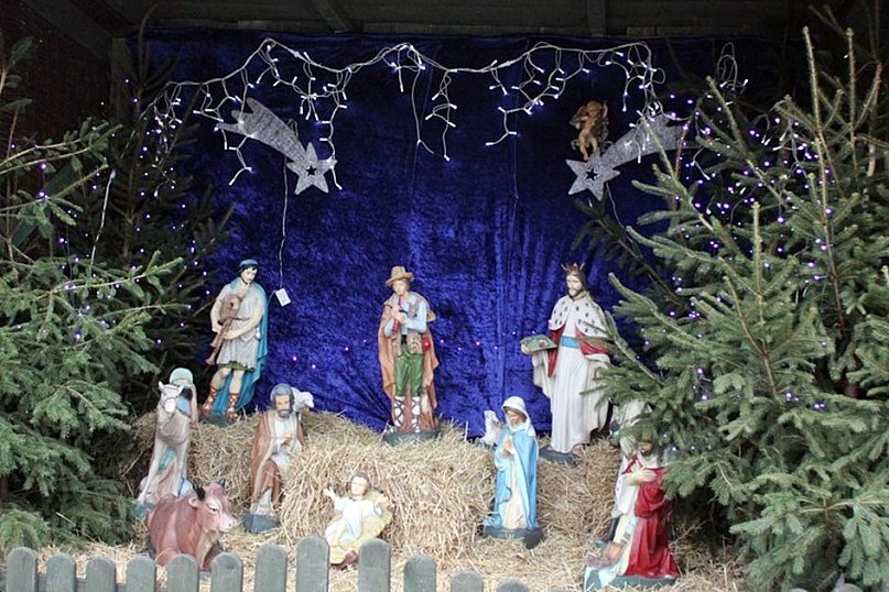 Mrocza: Uroczyste otwarcie Szopki Bożonarodzeniowej