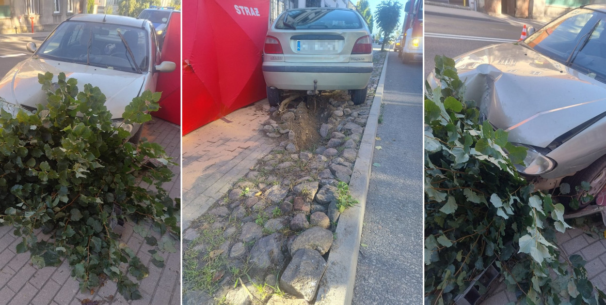 Wypadek drogowy w Więcborku - fot. KPP Sępólno Krajeńskie