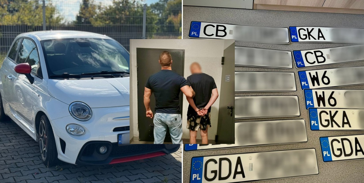 Skradziony w Pile Fiat 500 znalazł się w Bydgoszczy - fot. KPP Piła