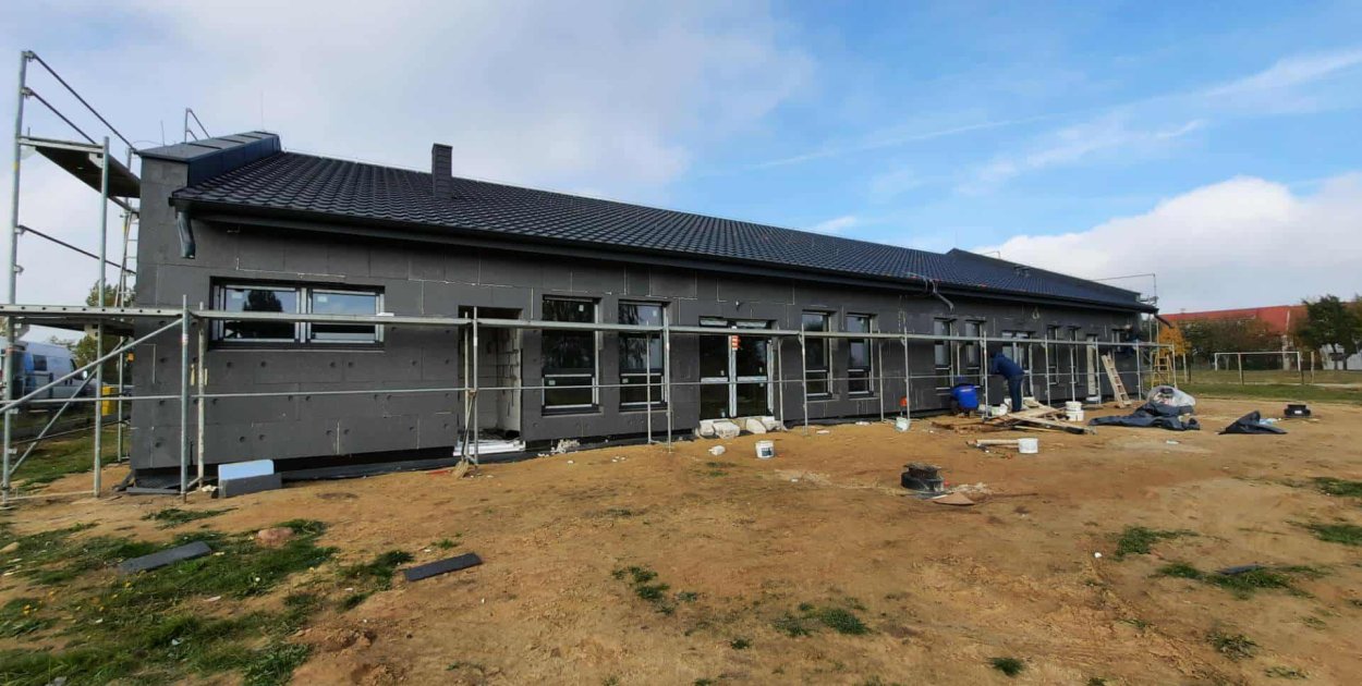 Kamień Krajeński Kolejny etap budowy żłobka zakończony - fot. Gmina Kamień Krajeński