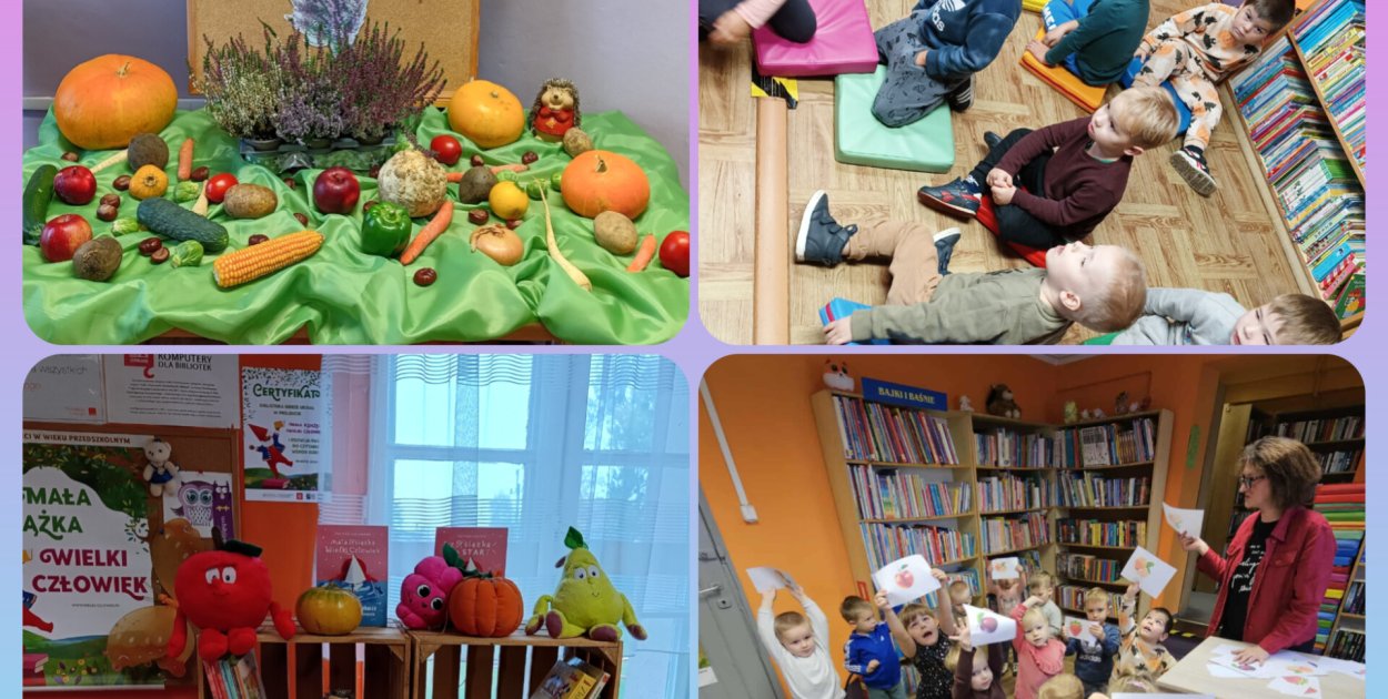 Potulice Maluchy w bibliotece w Potulicach - fot. PiMBP w Nakle nad Notecią - Filia w Potulicach