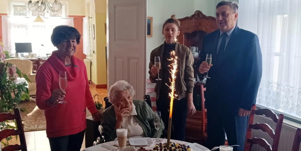 Człuchów - 101 lat pani Olgi Popko - fot. UM Człuchów