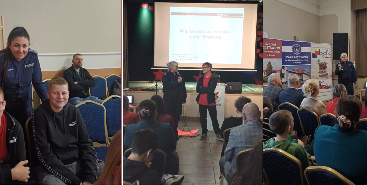 Sośno - Sępoleńscy policjanci włączyli się w kampanię Dzieciństwo bez przemocy - fot. KPP Sępólno Krajeńskie