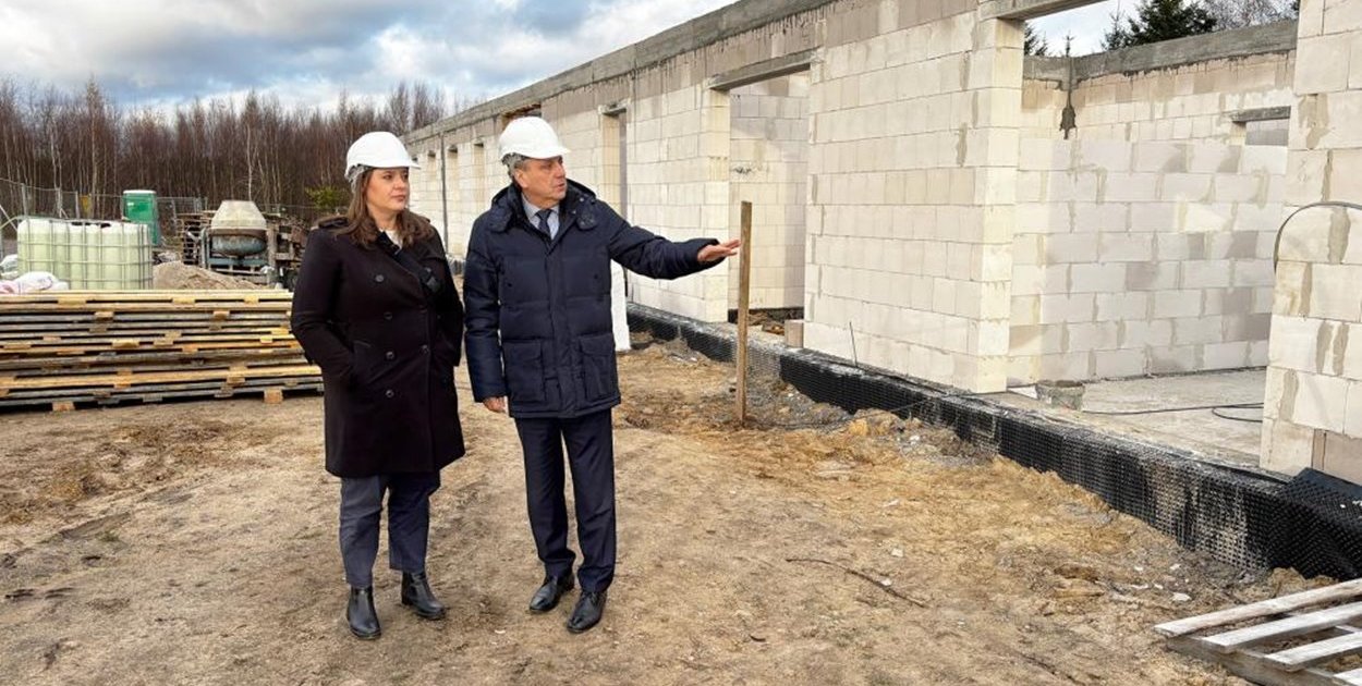 Człuchów Postęp prac na budowie Centrum Opiekuńczo–Mieszkalnego - fot. UM Człuchów
