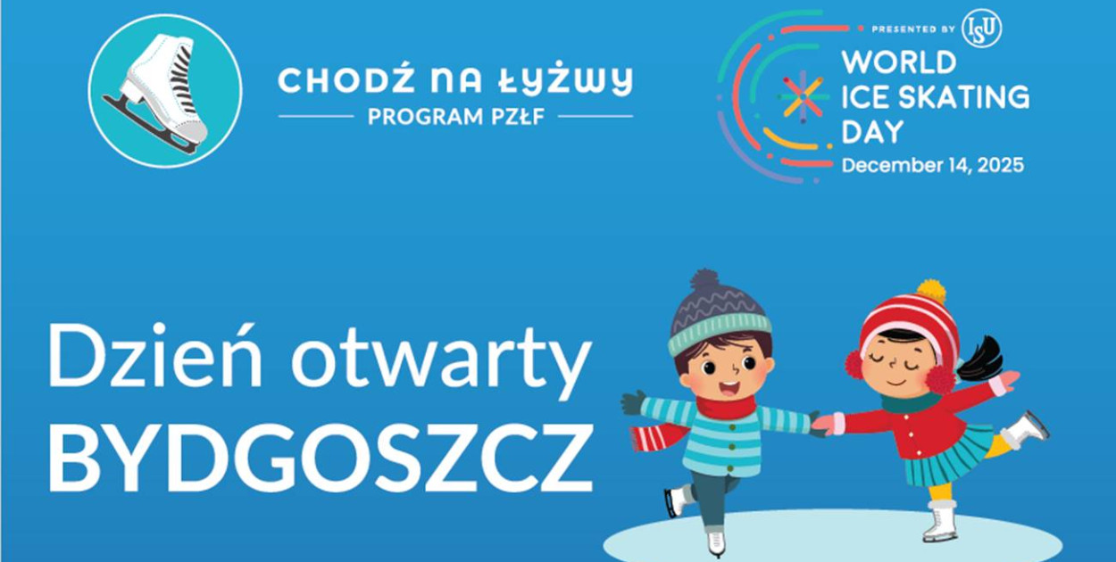 Dni otwarte Chodź na Łyżwy w Bydgoszczy pod znakiem Światowego Dnia Łyżwiarstwa