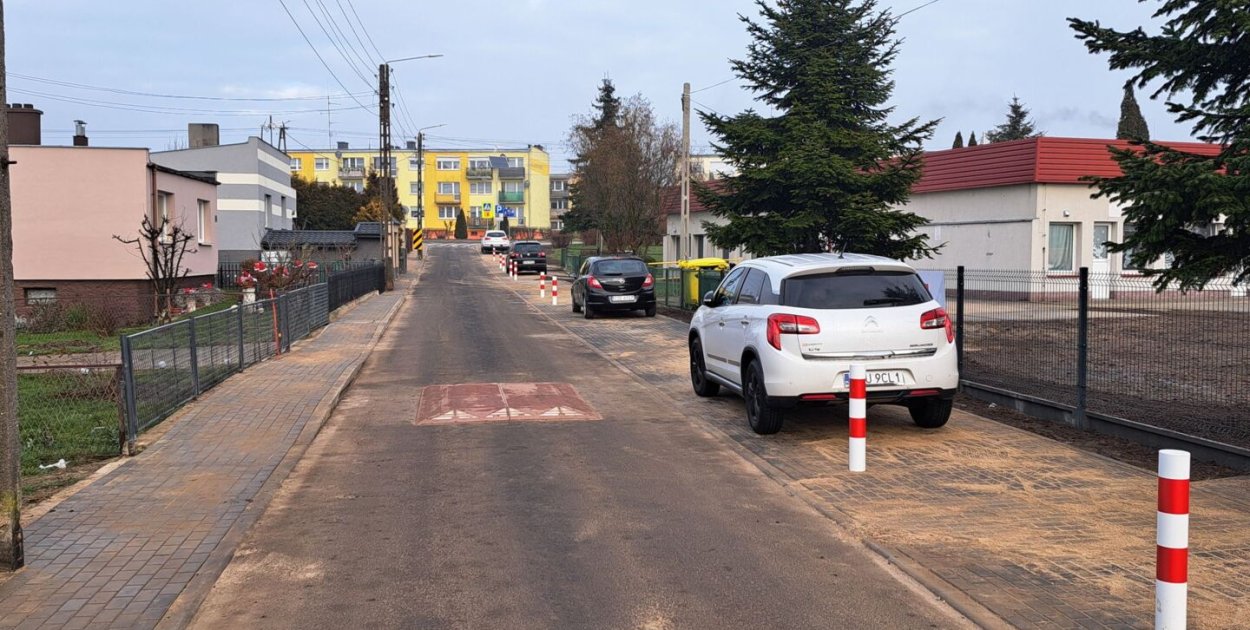 Sośno Pieszojezdnia na ulicy Parkowej udostępniona do ruchu - fot. UG Sośno