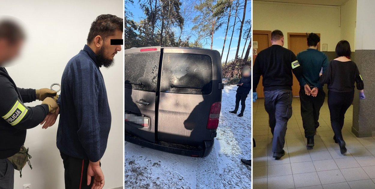 Bydgoszcz Nielegalni imigranci z Pakistanu i Afganistanu zatrzymani przez bydgoskich policjantów. Za kratami są również dwaj obywatele Ukrainy - fot. KMP Bydgoszcz
