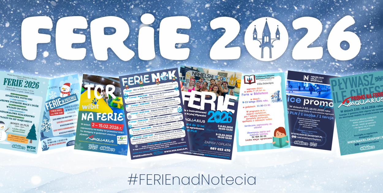 Ferie zimowe 2026 w Gminie Nakło nad Notecią