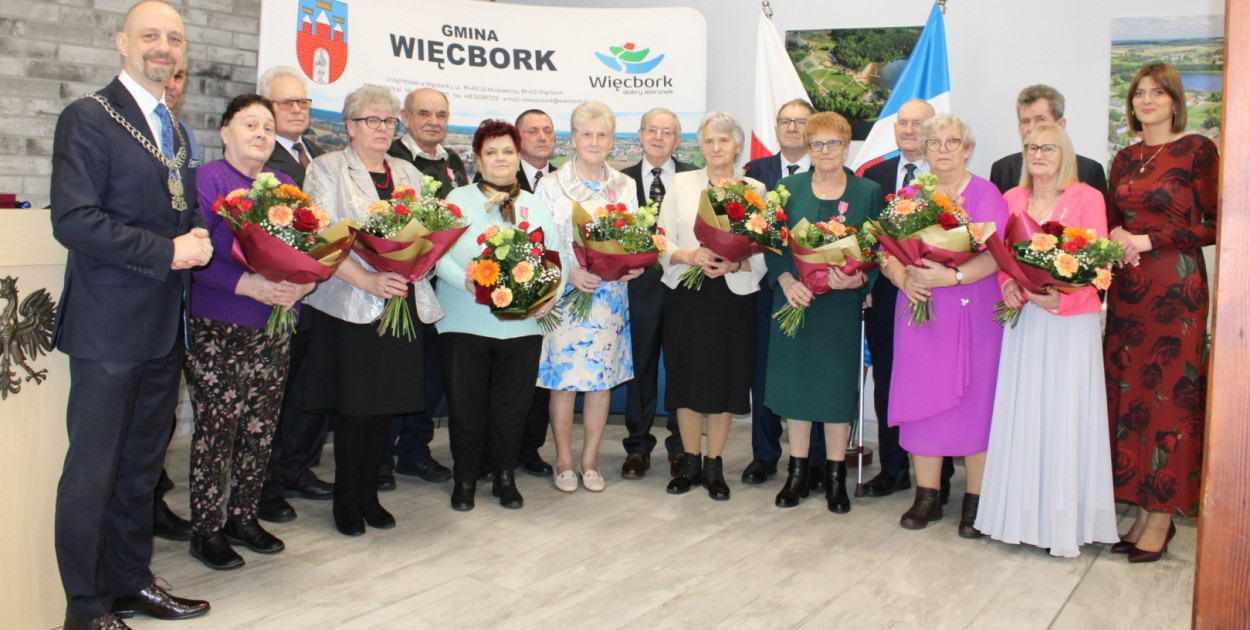 Więcbork: Pary na medal – wręczenie odznaczeń Złotym Jubilatom