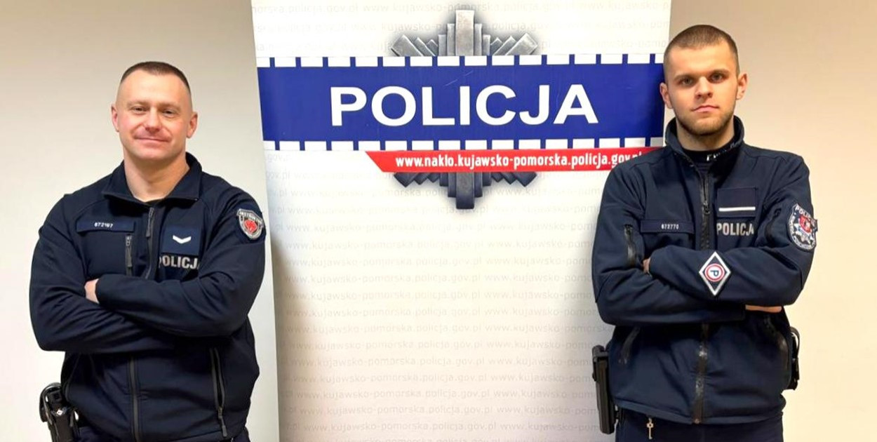 Szybka reakcja nakielskich policjantów zapobiegła tragedii