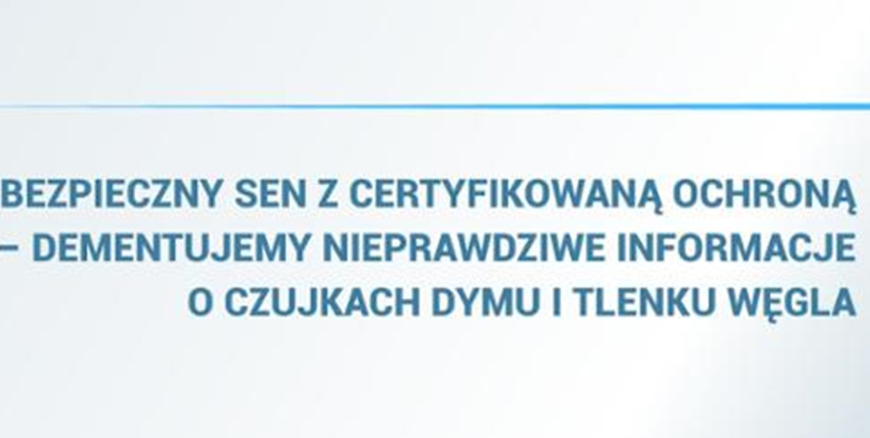MSWiA: dementujemy nieprawdziwe informacje o czujkach dymu i tlenku węgla (komunik