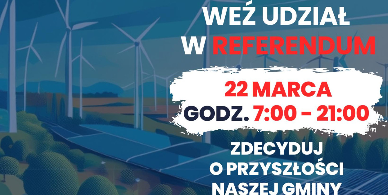 Park krajobrazowy czy farma wiatrowa - mieszkańcy gm. Szydłowo decydują w referend