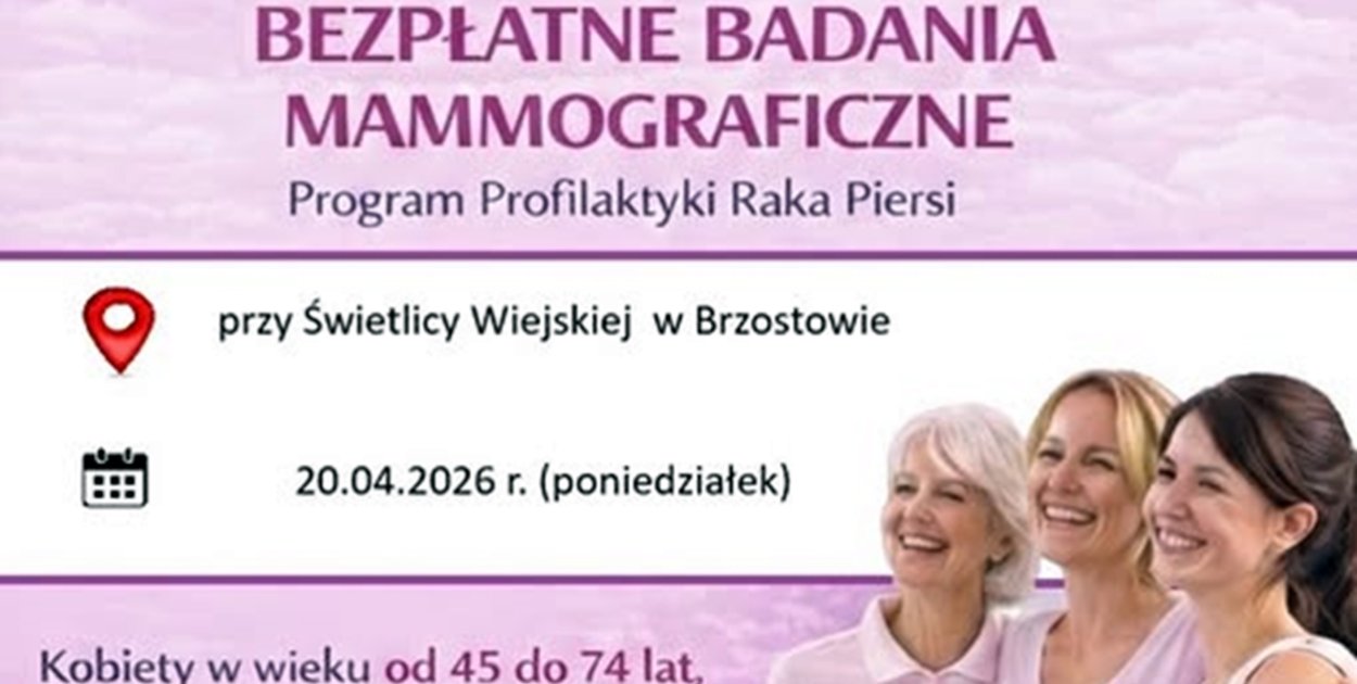 Bezpłatne badania mammograficzne w gminie Miasteczko Krajeńskie