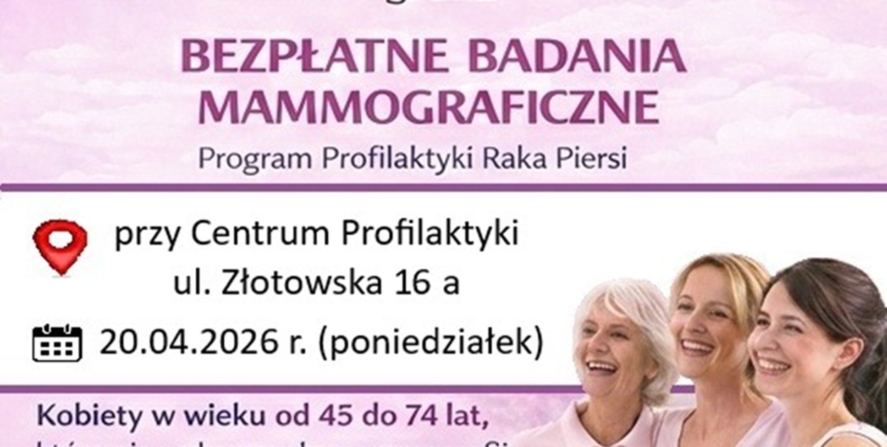 Bezpłatne badania mammograficzne w Łobżenicy