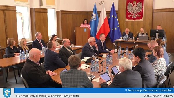 XIV sesja Rady Miejskiej w Kamieniu Krajeńskim, 30-04-2025