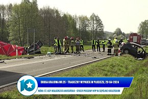 Tragiczny wypadek na DK 25 w m. Płocicz (gm. Kamie