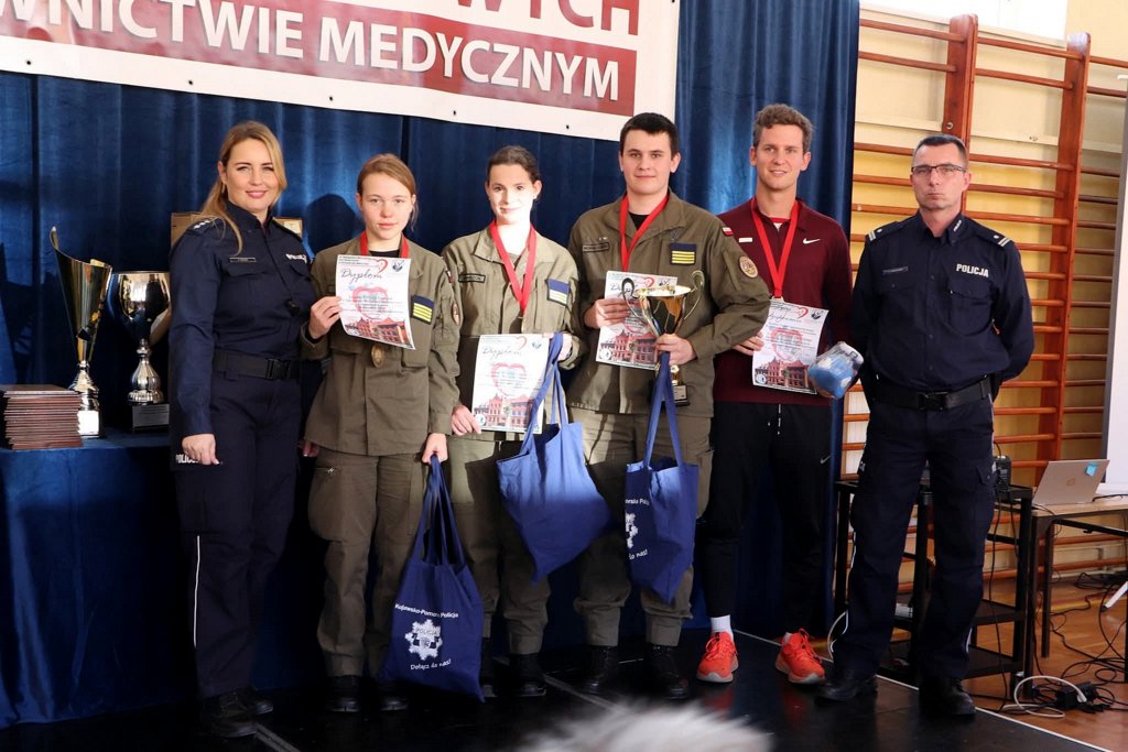 Koronowo IV Ogólnopolskie Zawody Klas Mundurowych w ratownictwie medycznym już za nami - fot. KMP Bydgoszcz
