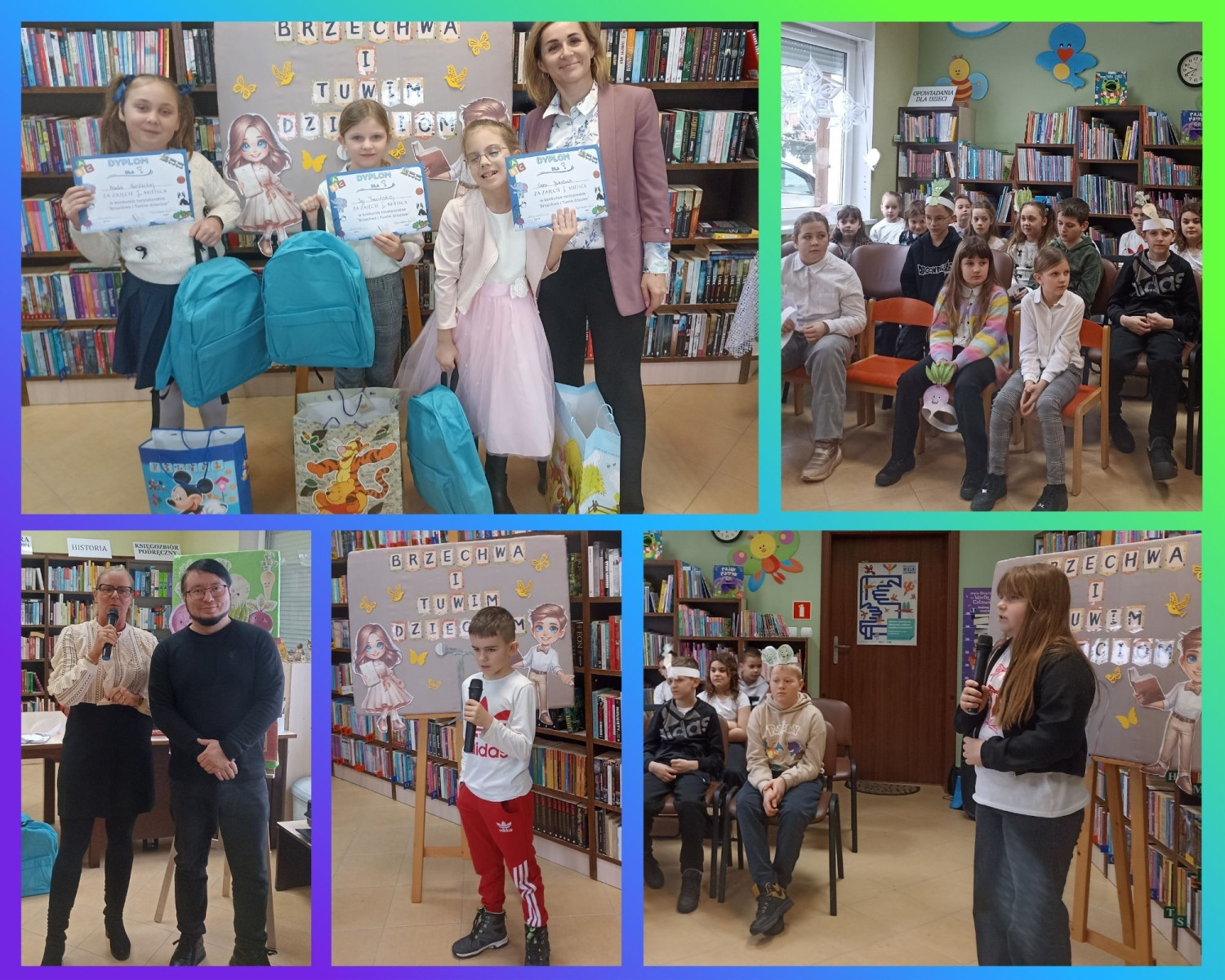 Gmina Nakło nad Notecią Konkurs recytatorski „Brzechwa i Tuwim dzieciom” w Trzeciewnicy - fot. PiMBP Nakło nad Notecią