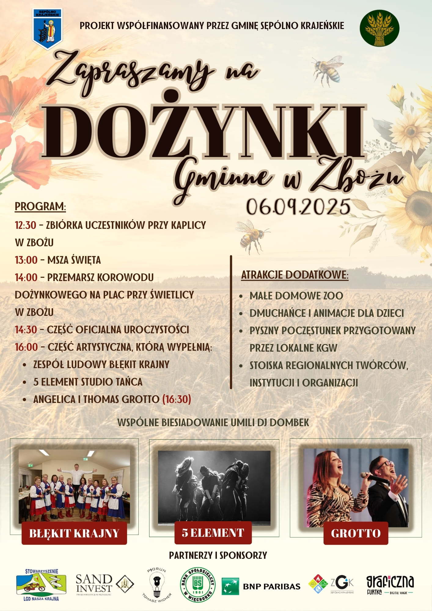 Już w sobotę Dożynki Gminy Sępólno Krajeńskie