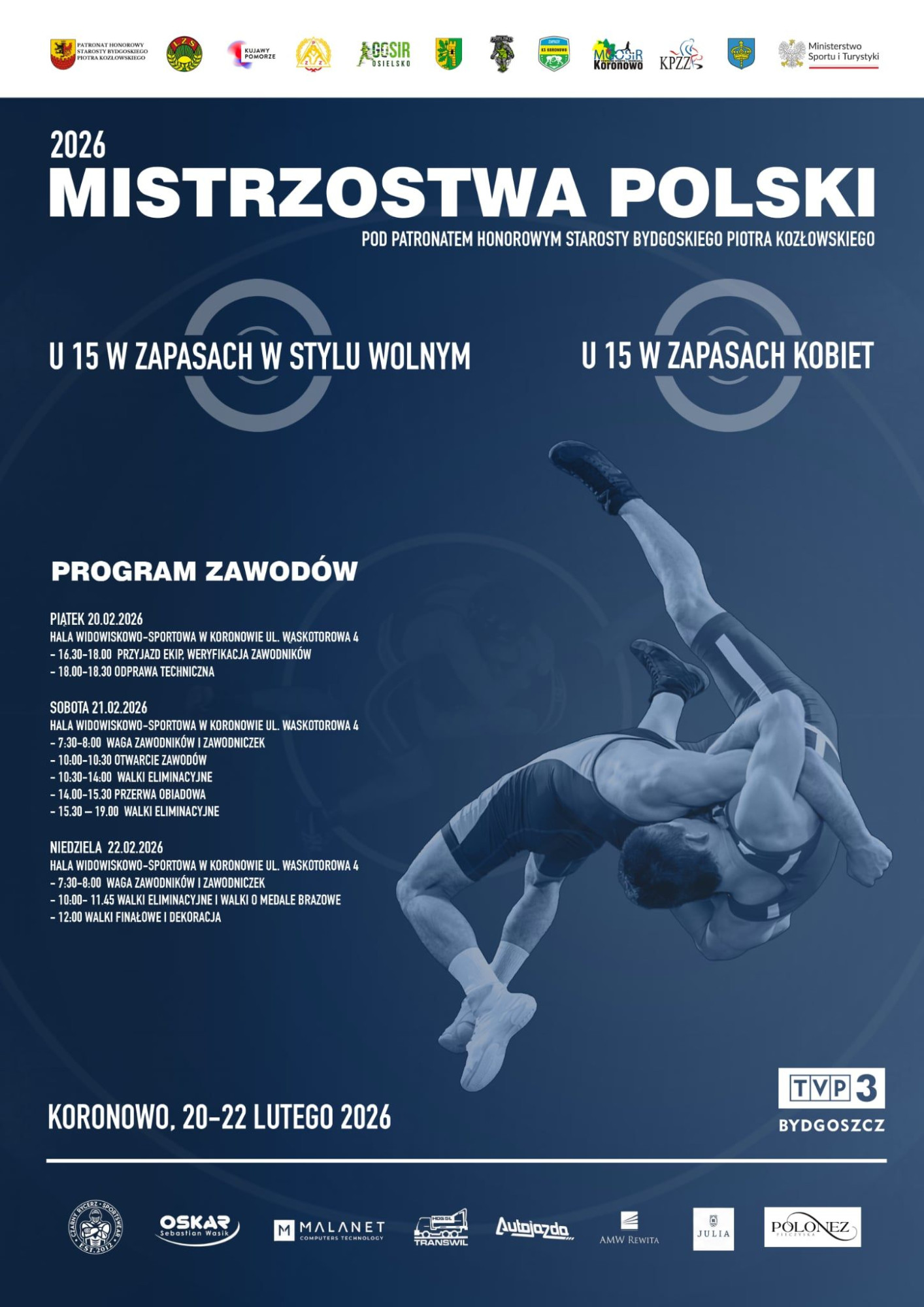 Ogólnopolskie święto zapasów w Gminie Koronowo