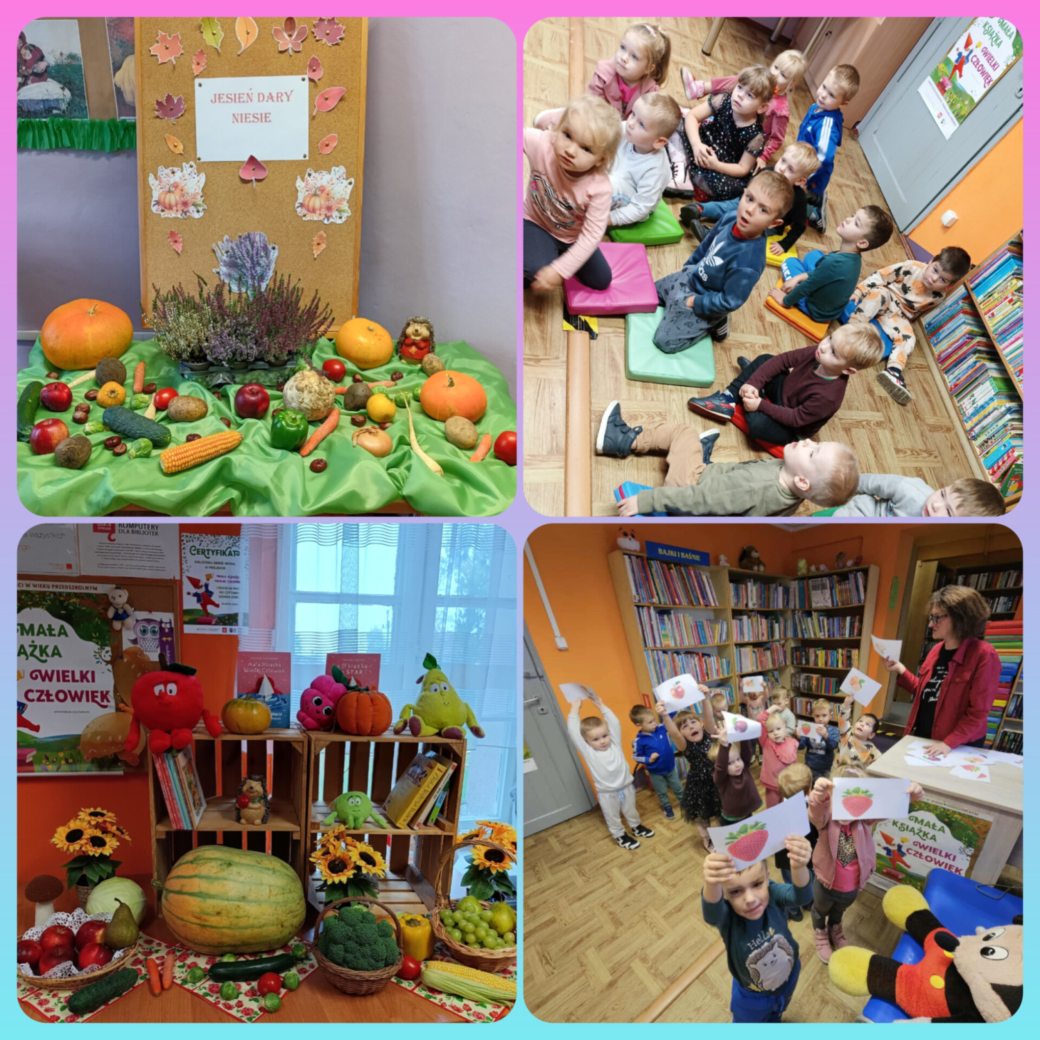 Potulice Maluchy w bibliotece w Potulicach - fot. PiMBP w Nakle nad Notecią - Filia w Potulicach