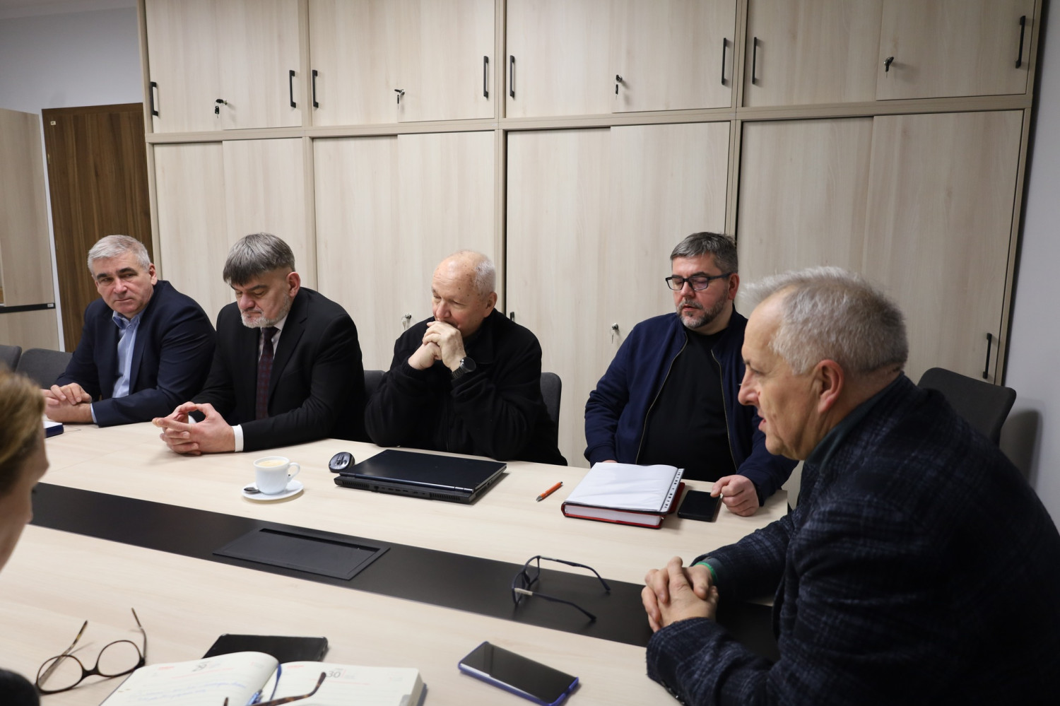 Spotkanie informacyjne dot. przebudowy kotłowni w LO i CKZiU w Więcborku - fot. Powiat Sępoleński