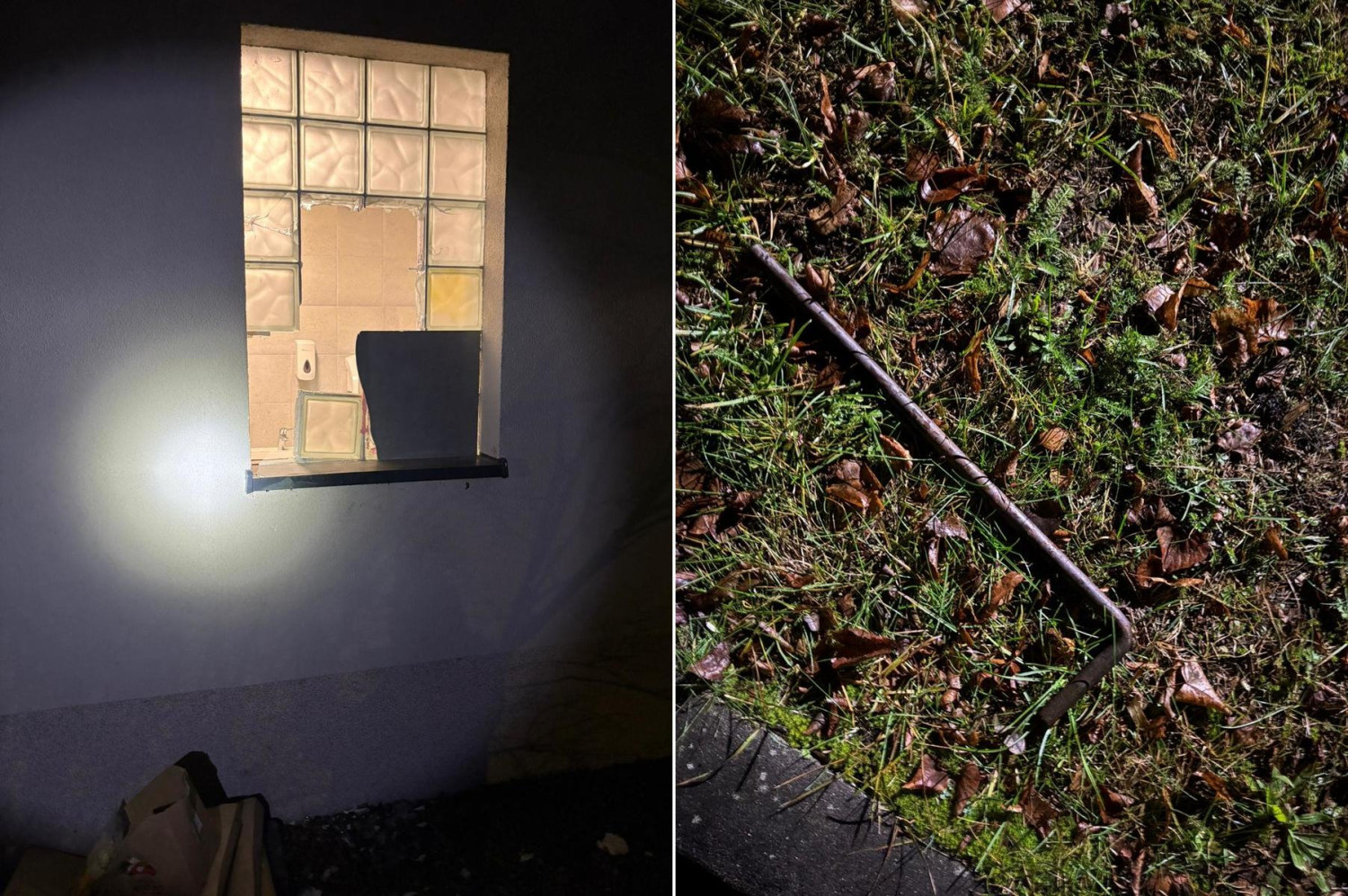 Złotów Wybił szybę w miejskiej toalecie, teraz za to odpowie - fot. KPP Złotów Złotów Wybił szybę w miejskiej toalecie, teraz za to odpowie - fot. KPP Złotów