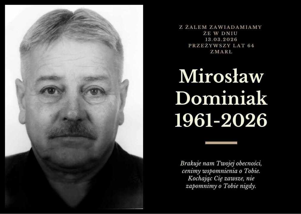 Zmarł Mirosław Dominiak - Radny Rady Gminy Sośno i długoletni Sołtys wsi Przepałkowo
