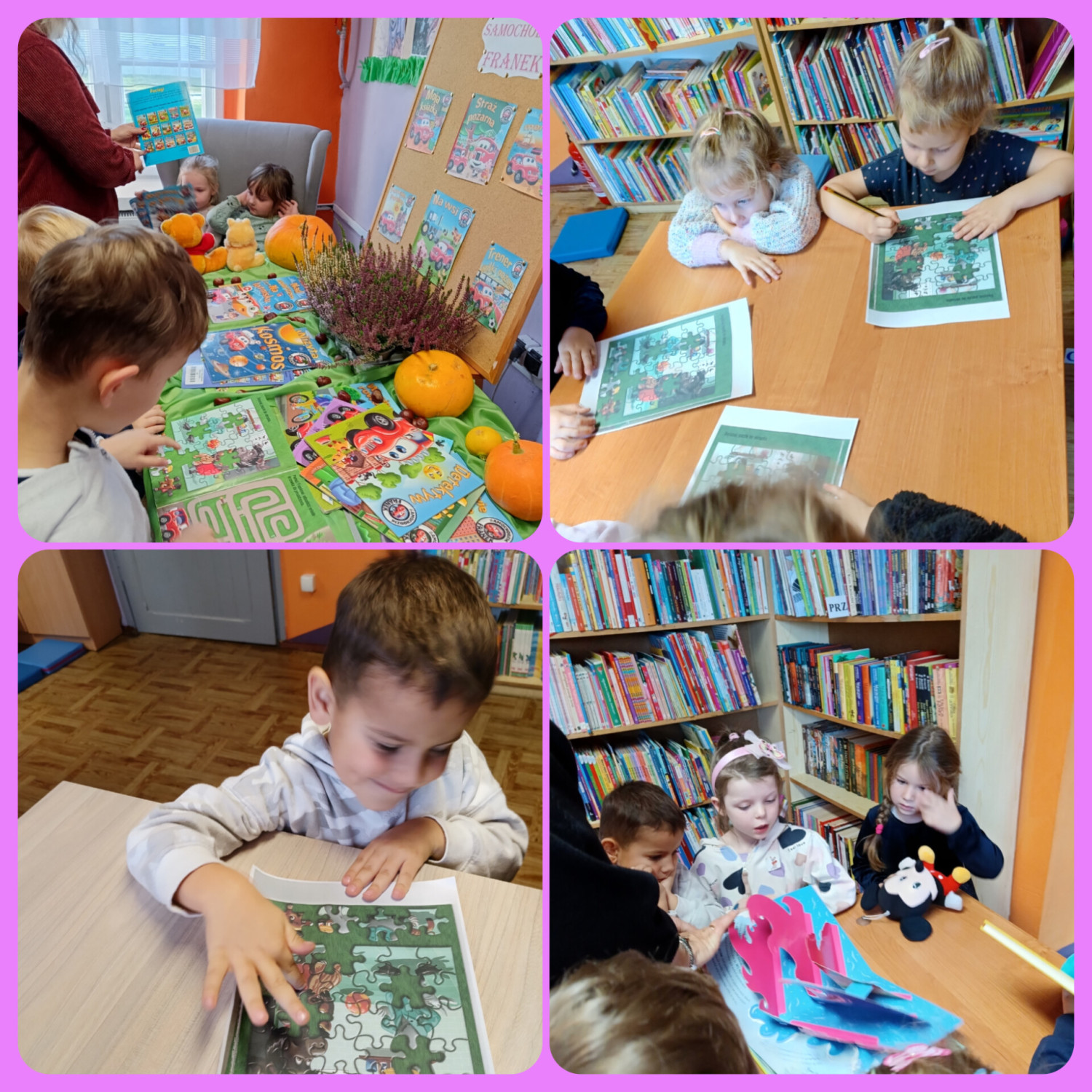 fot. PiMBP w Nakle nad Notecią, Filia w Potulicach - Podróże po literaturze... w bibliotece w Potulicach
