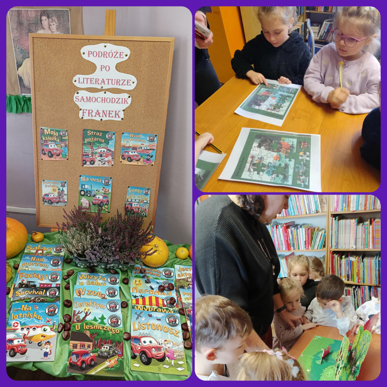 fot. PiMBP w Nakle nad Notecią, Filia w Potulicach - Podróże po literaturze... w bibliotece w Potulicach
