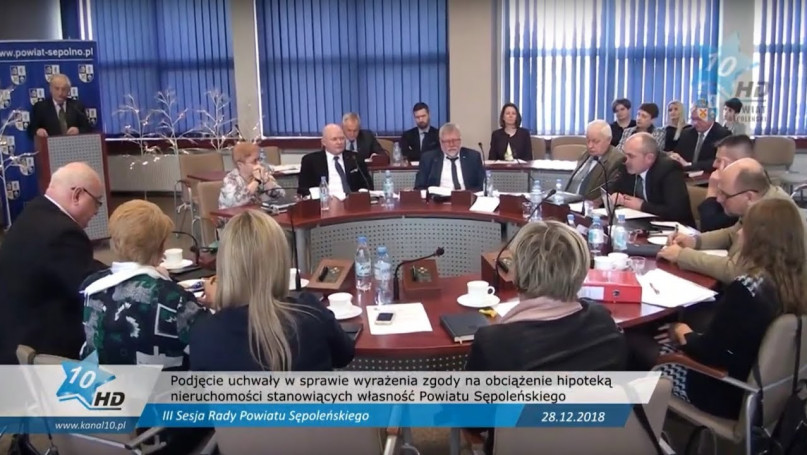 Rada Powiatu Sępoleńskiego wyraziła zgodę na obciążenie hipoteką kolejnych nieruchomości powiatowych