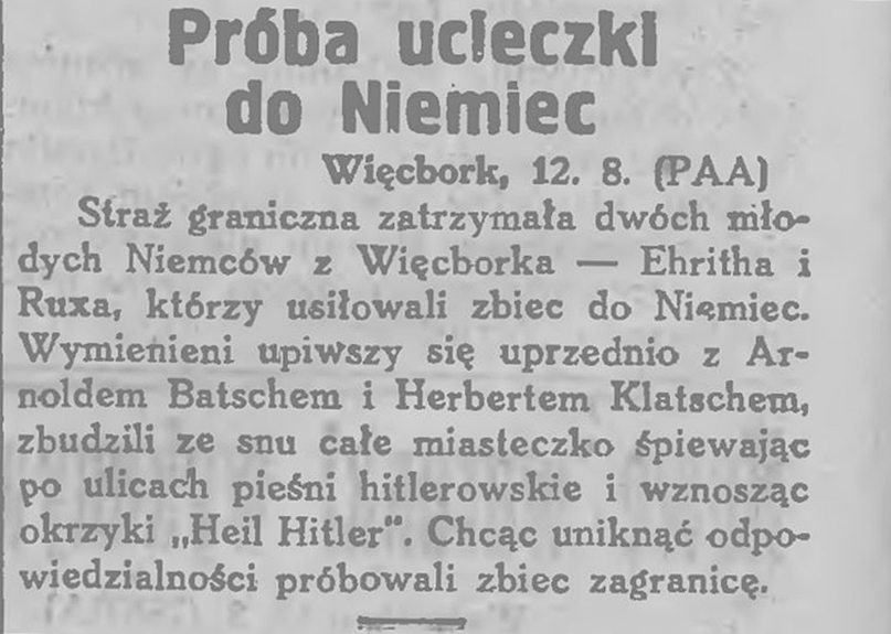 Nowy Kurjer, Poznań, 13 sierpnia 1938