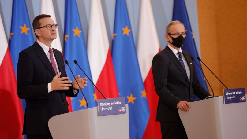Nowe zasady izolacji i kwarantanny - konferencja premiera Mateusza Morawieckiego i ministra zdrowia
